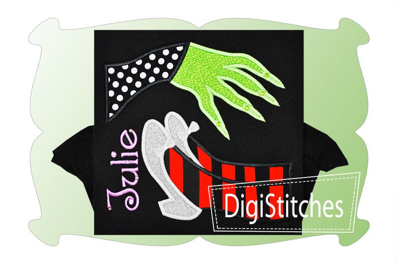 Give Me Those Shoes Applique | Machine Embroidery Designs by JuJu