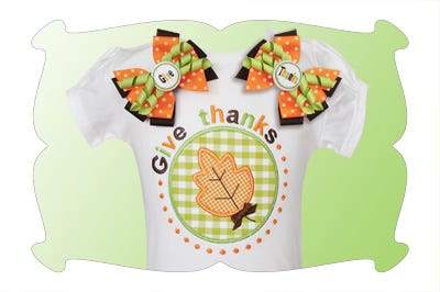 Give Thanks Applique | Machine Embroidery Designs by JuJu