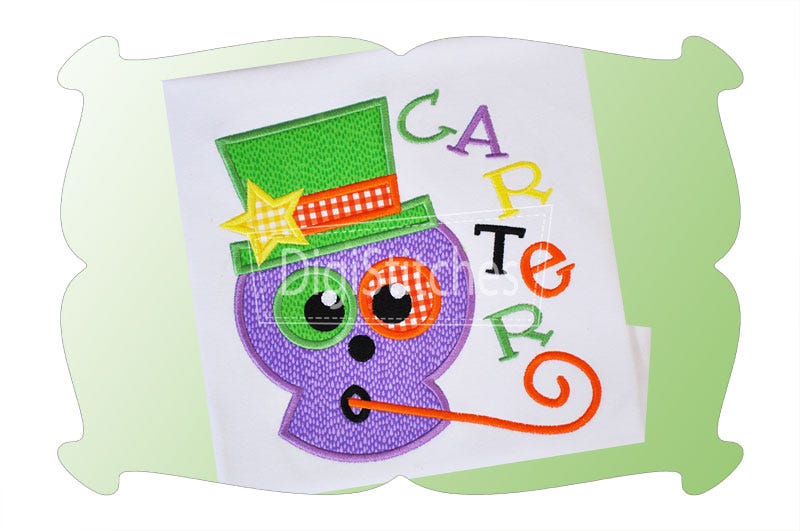 Halloween Skull Applique | Machine Embroidery Designs by JuJu