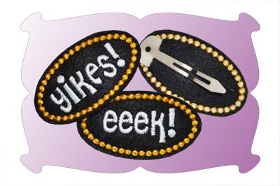 Halloween Snap Clip Covers | Machine Embroidery Designs by JuJu