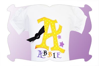 Haunted Bat Applique Font | Machine Embroidery Designs by JuJu