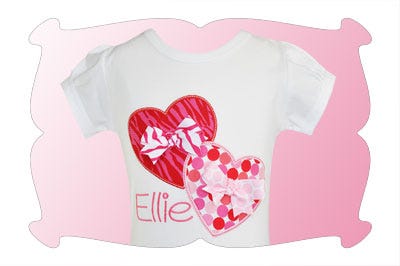 Heart Times 2 Applique | Machine Embroidery Designs by JuJu