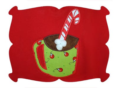 Hot Cocoa Applique | Machine Embroidery Designs by JuJu
