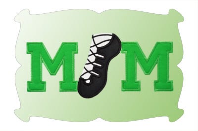 Irish Dance Mom Applique | Machine Embroidery Designs by JuJu