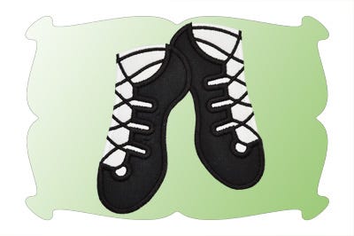 Irish Dance Shoes Applique | Machine Embroidery Designs by JuJu
