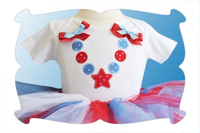 July 4th Beads Applique | Machine Embroidery Designs by JuJu