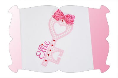 Key To My Heart Applique | Machine Embroidery Designs by JuJu