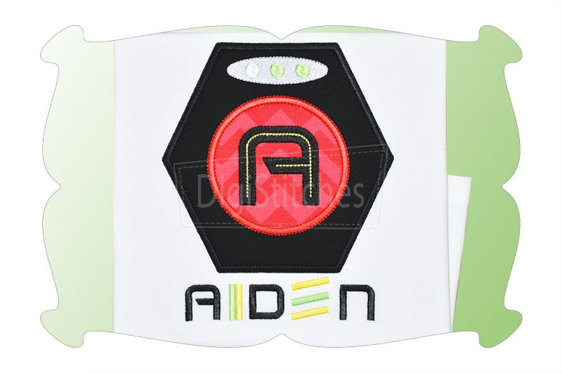 Laser Tag Target Applique Alphabet | Machine Embroidery Designs by JuJu