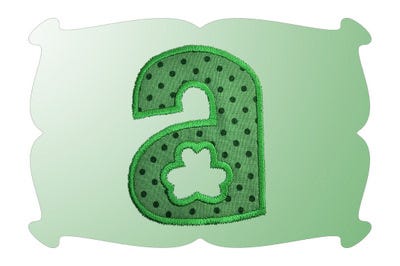 St Patricks Applique Font | Machine Embroidery Designs by JuJu