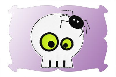 Mr. Skully Bones Applique | Machine Embroidery Designs by JuJu