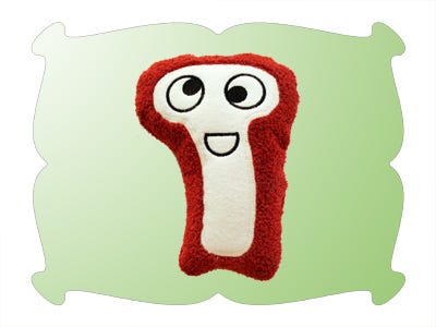 Mr T Bonez Dog Toy | Machine Embroidery Designs by JuJu