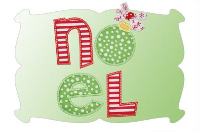 Noel Applique | Machine Embroidery Designs by JuJu