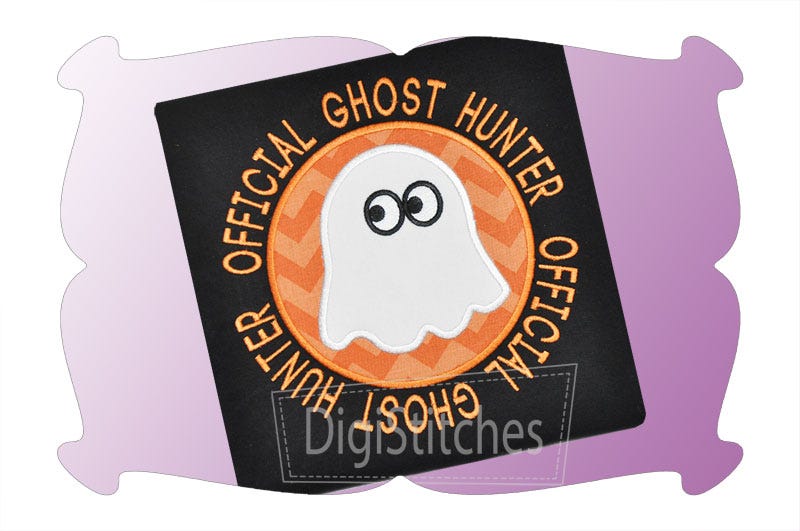 Official Ghost Hunter Applique | Machine Embroidery Designs by JuJu