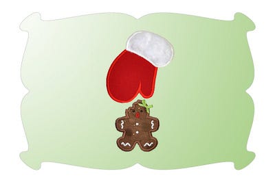 Oh No! Gingerbread Applique | Machine Embroidery Designs by JuJu