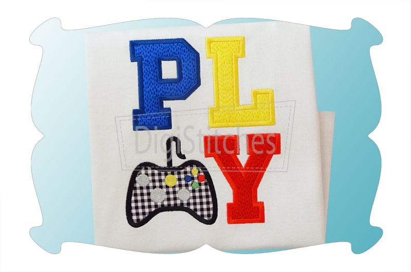 PLAY 2 Applique | Machine Embroidery Designs by JuJu