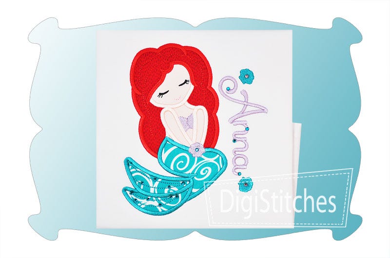 Pretty Princess 10 Applique | Machine Embroidery Designs by JuJu