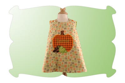 Pumpkin Applique | Machine Embroidery Designs by JuJu