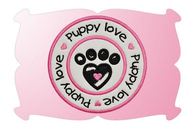 Puppy Love Applique | Machine Embroidery Designs by JuJu