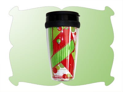 Quilted Cup Insert | Machine Embroidery Designs by JuJu