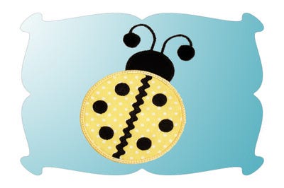 Rick Rack Ladybug | Machine Embroidery Designs by JuJu