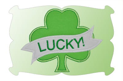 Shamrock Tattoo Applique | Machine Embroidery Designs by JuJu