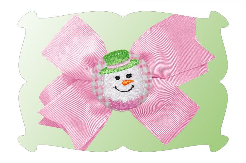 Snowgirl Cupcake Minis | Machine Embroidery Designs by JuJu