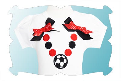 Soccer Beads Applique | Machine Embroidery Designs by JuJu