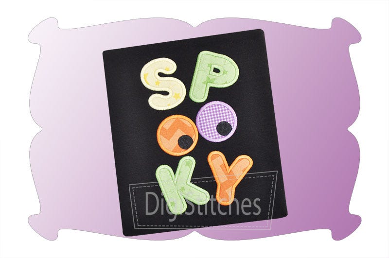 Spooky Applique | Machine Embroidery Designs by JuJu