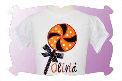 Swirly Lollipop Applique | Machine Embroidery Designs by JuJu