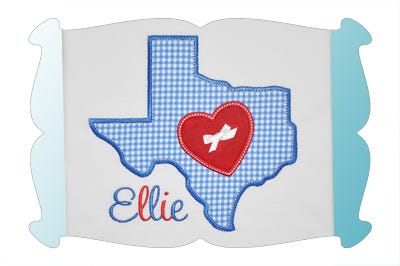 Texas Love Applique | Machine Embroidery Designs by JuJu
