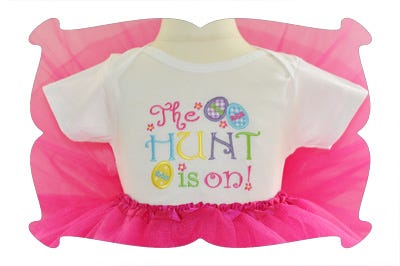 The Hunt Is On! (For Girls) | Machine Embroidery Designs by JuJu