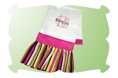 Ruffled Burp Cloth Tutorial