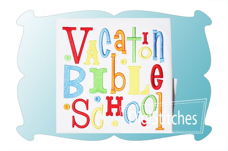 Vacation Bible School Boy | Machine Embroidery Designs by JuJu