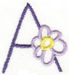 Daisy Doodle Alphabet | Machine Embroidery Designs by JuJu