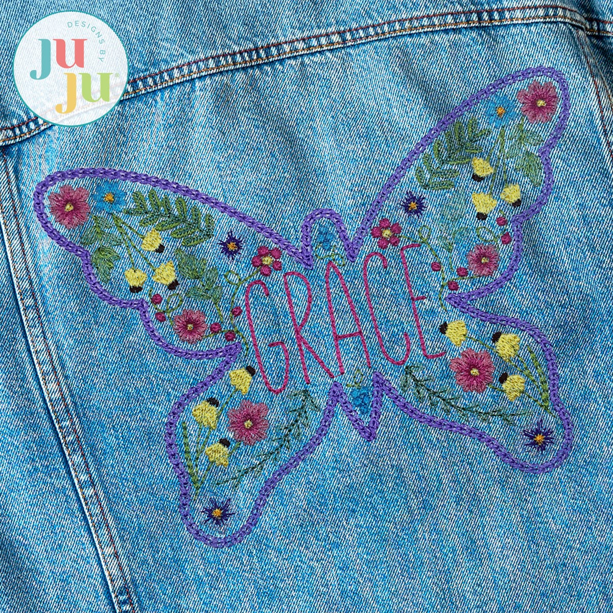 Heirloom Garden Grace Embroidery Design | Machine Embroidery Designs by JuJu