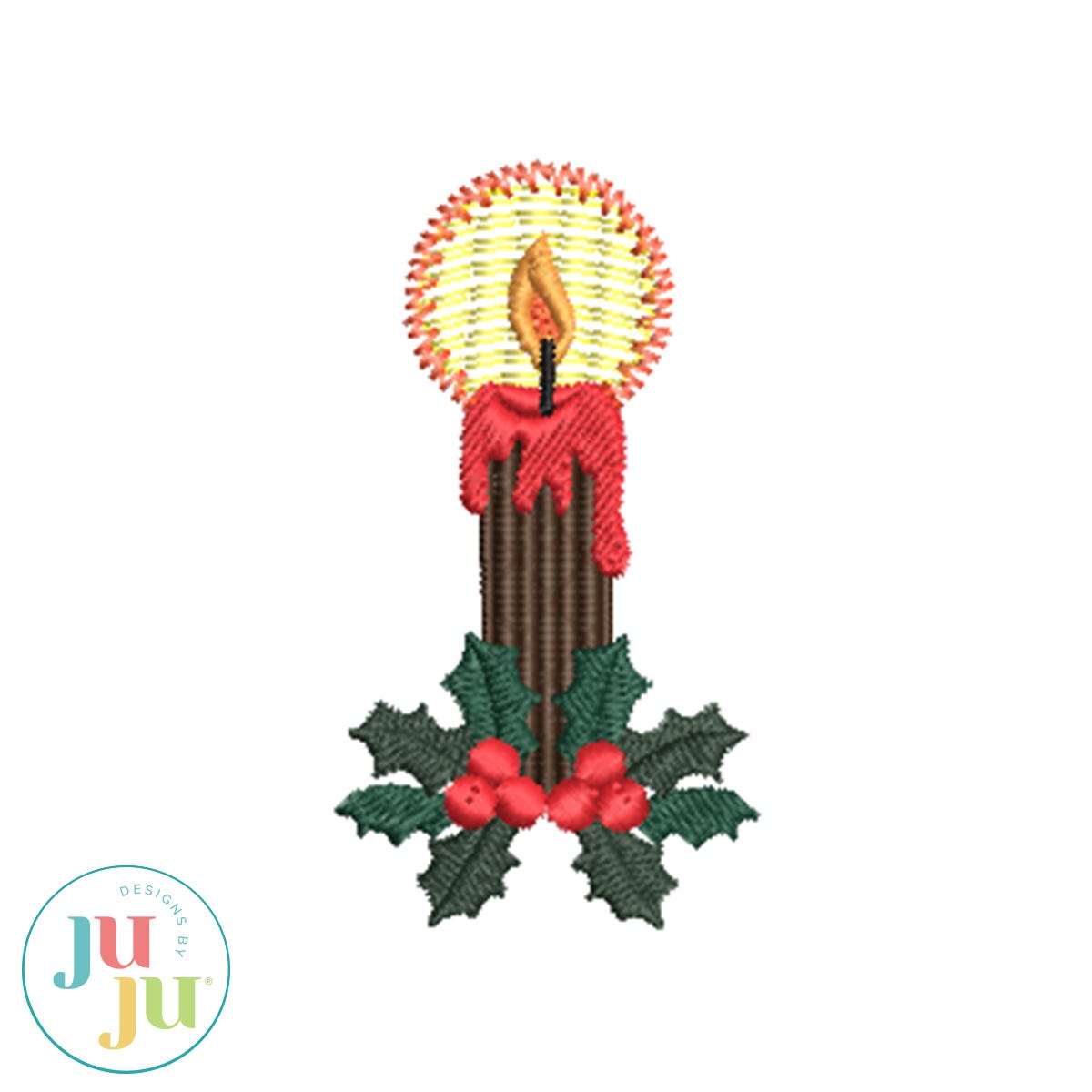 FREE Oma Christmas Candle by Oma's Place | Machine Embroidery Designs by JuJu