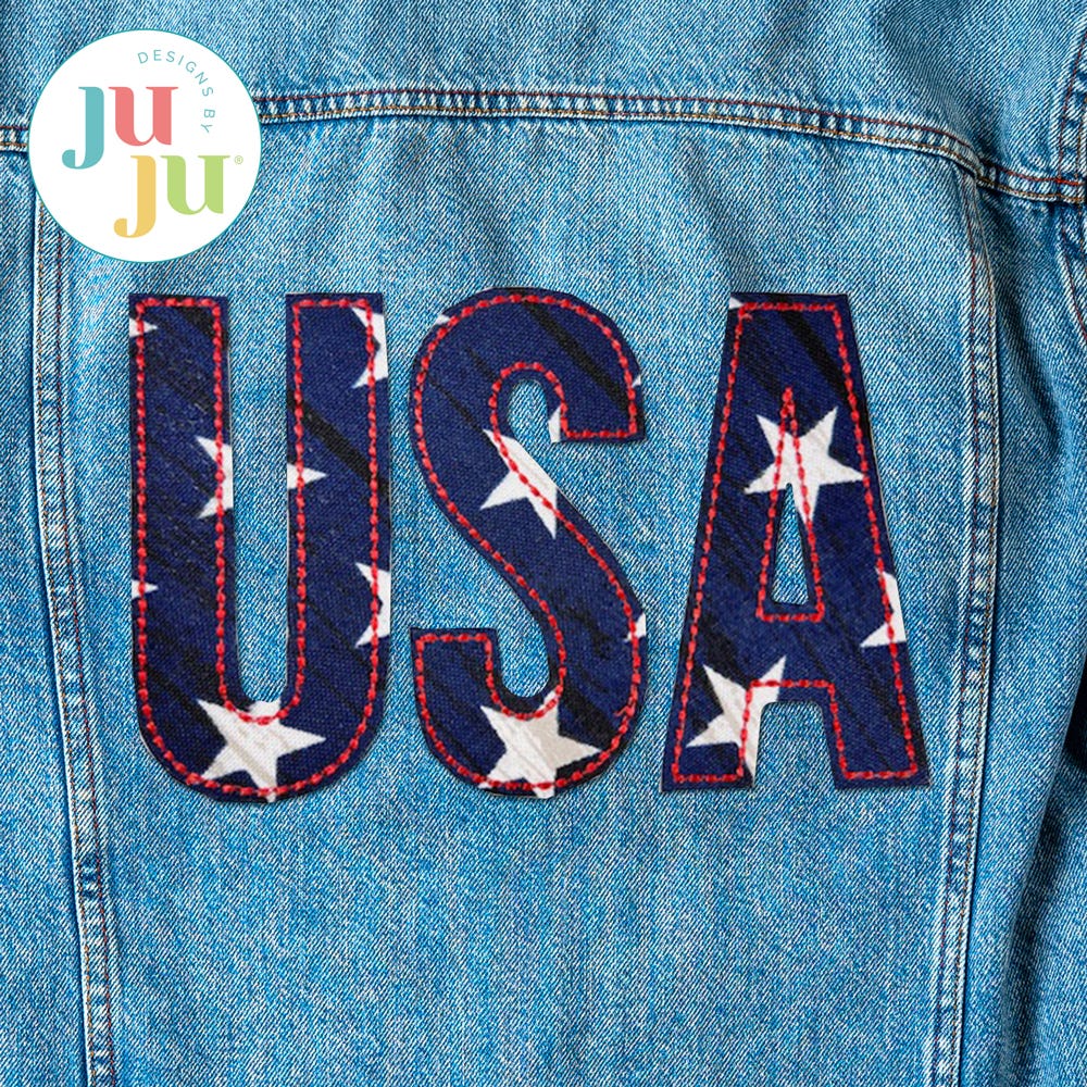 Classic Artisan Applique Embroidery Font | Machine Embroidery Designs by JuJu