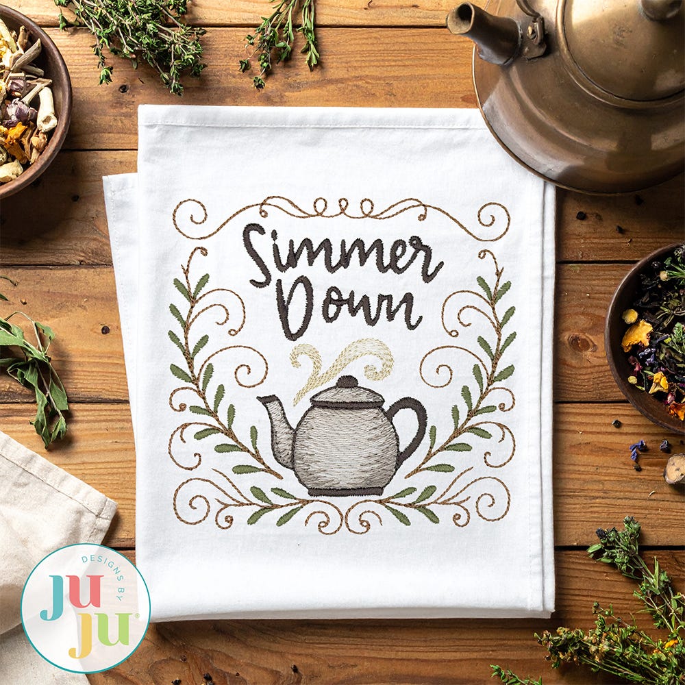 Kitchen Sayings Embroidery Set | Machine Embroidery Designs by JuJu