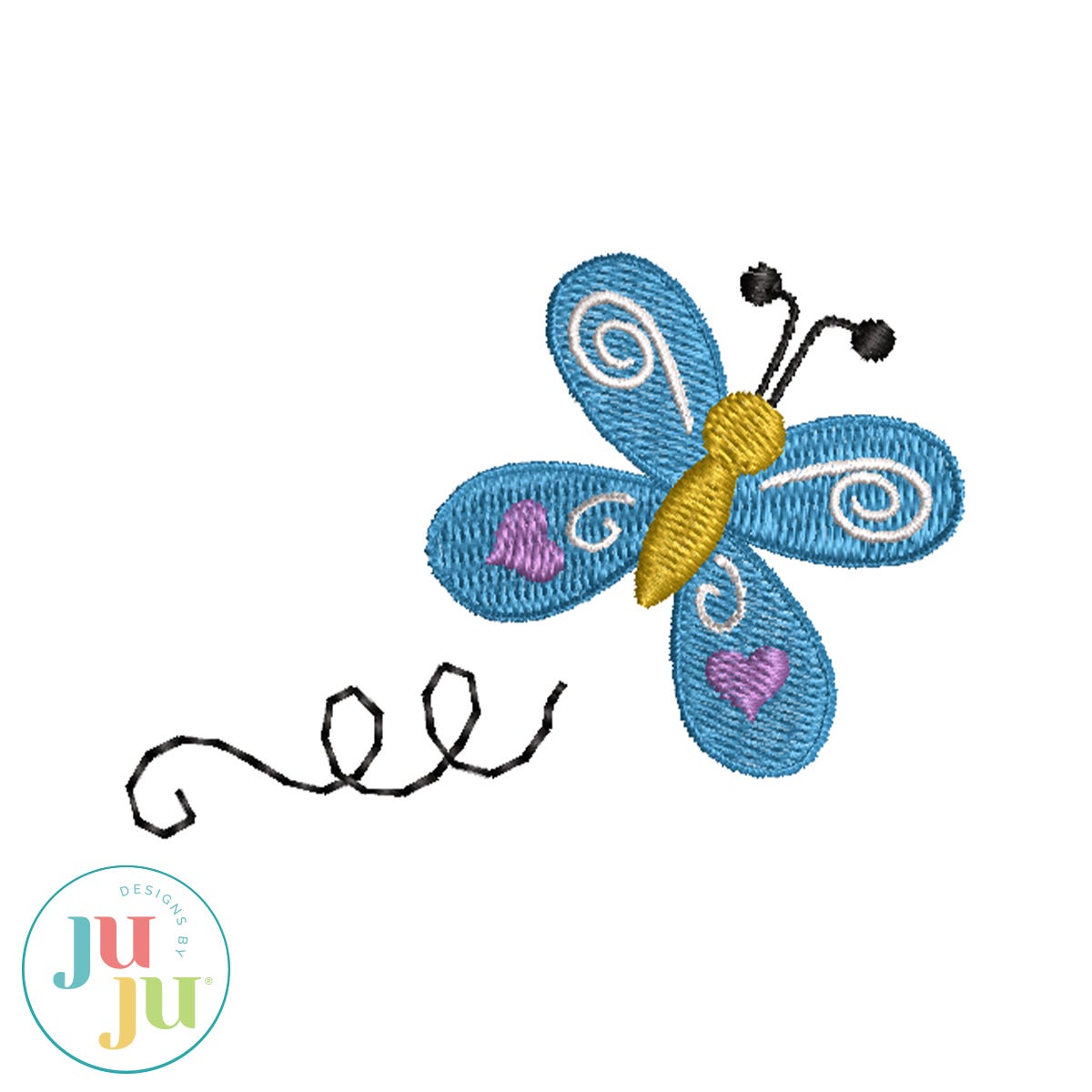 FREE Butterfly Trail by Oma's Place | Machine Embroidery Designs by JuJu