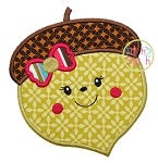 Acorn Girl Applique | Machine Embroidery Designs by JuJu