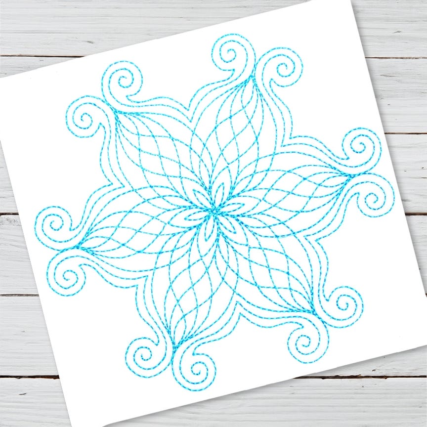 Alexis Mandala | Machine Embroidery Designs by JuJu