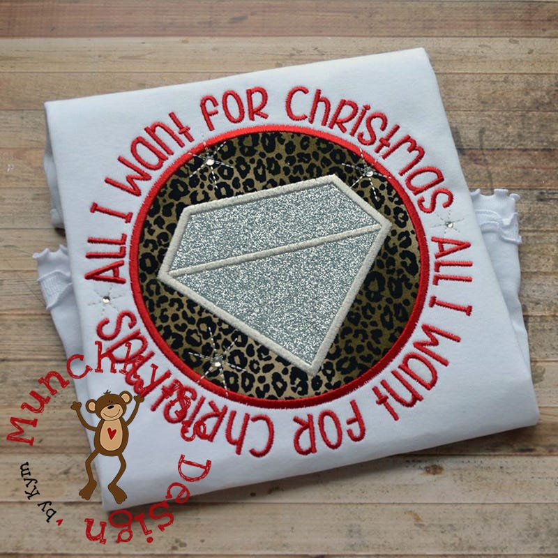 All I Want For Christmas | Machine Embroidery Designs by JuJu