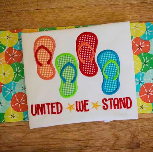 All American Applique Machine Embroidery Designs by JuJu 