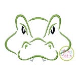 Alligator Mascot Embroidery | Machine Embroidery Designs by JuJu