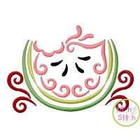 All Occasion Swirly Watermelon Embroidery | Machine Embroidery Designs by JuJu