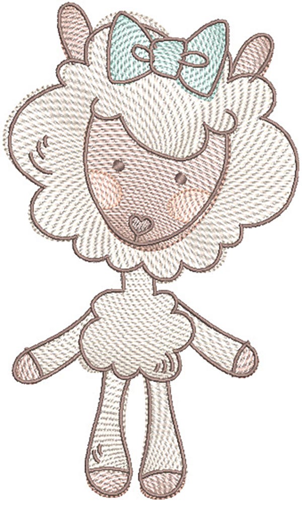 All The Critters Sketch 4 Machine Embroidery Designs by JuJu