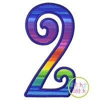 Amorette Numbers Applique Set | Machine Embroidery Designs by JuJu