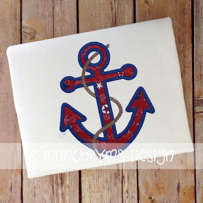 Anchor Rope | Machine Embroidery Designs by JuJu