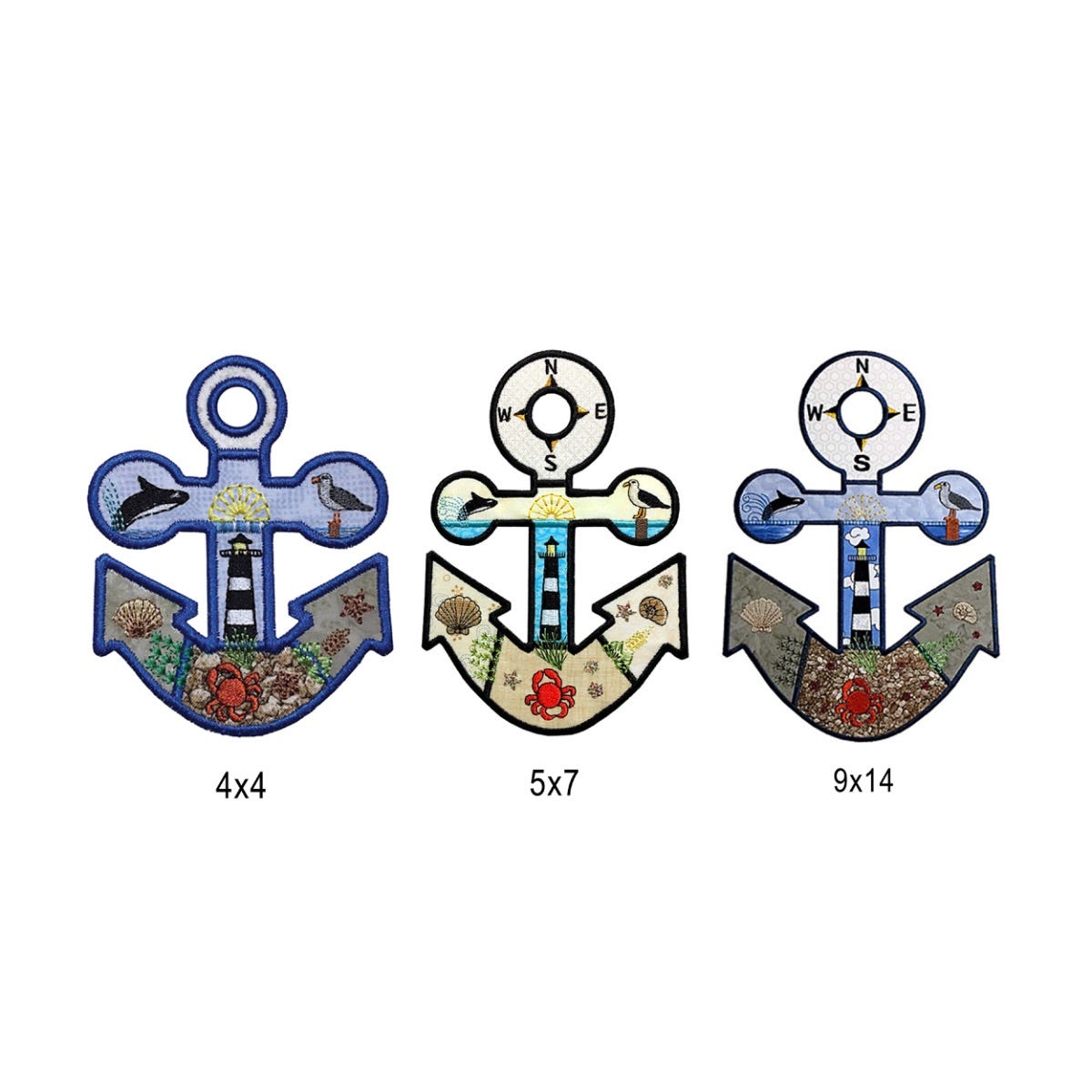 Sea Life Applique Embroidery Set 1