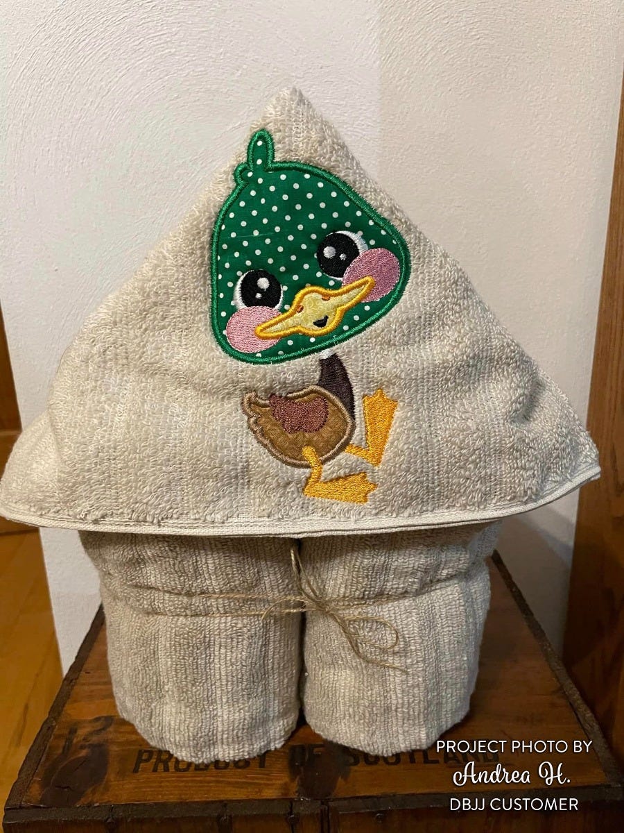 Darling Ducks Applique